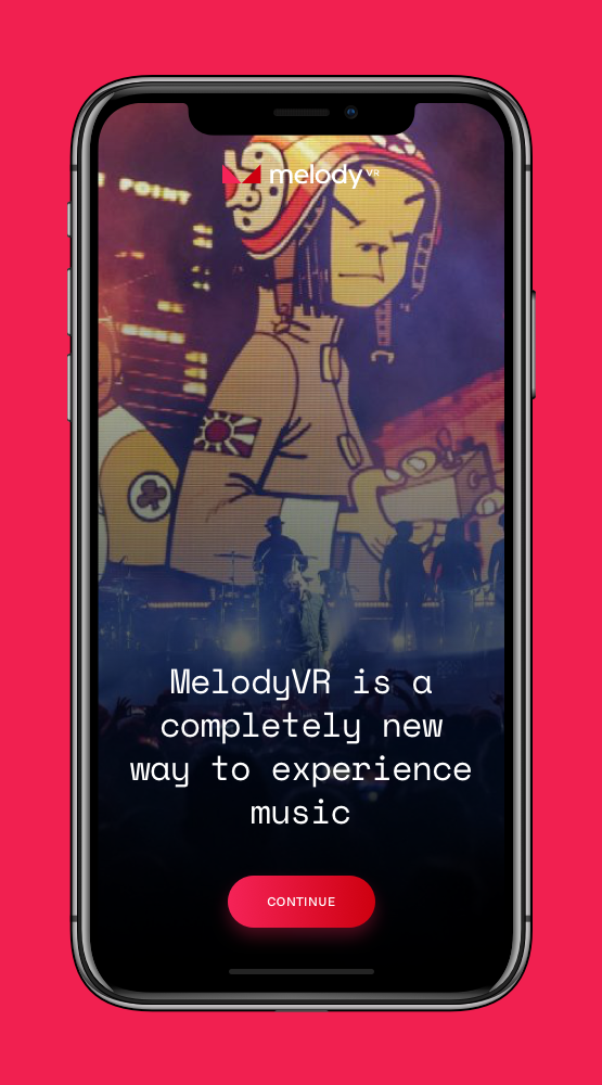 MelodyVR muziek app - MelodyVR